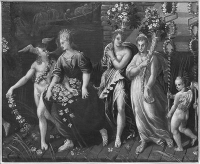 Trionfo della Primavera (dettaglio) da Antoine Caron